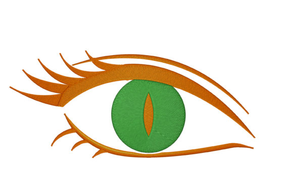 Big Eye Embroidery Design