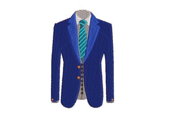Suit Coat Front Embroidery Design