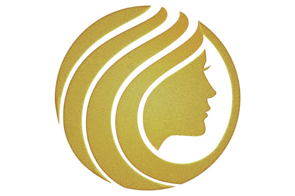 Woman Stamp Embroidery Design